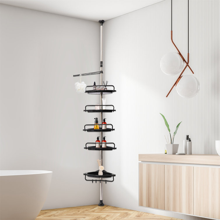 Rebrilliant Ladreama Tension Pole Shower Caddy Wayfair